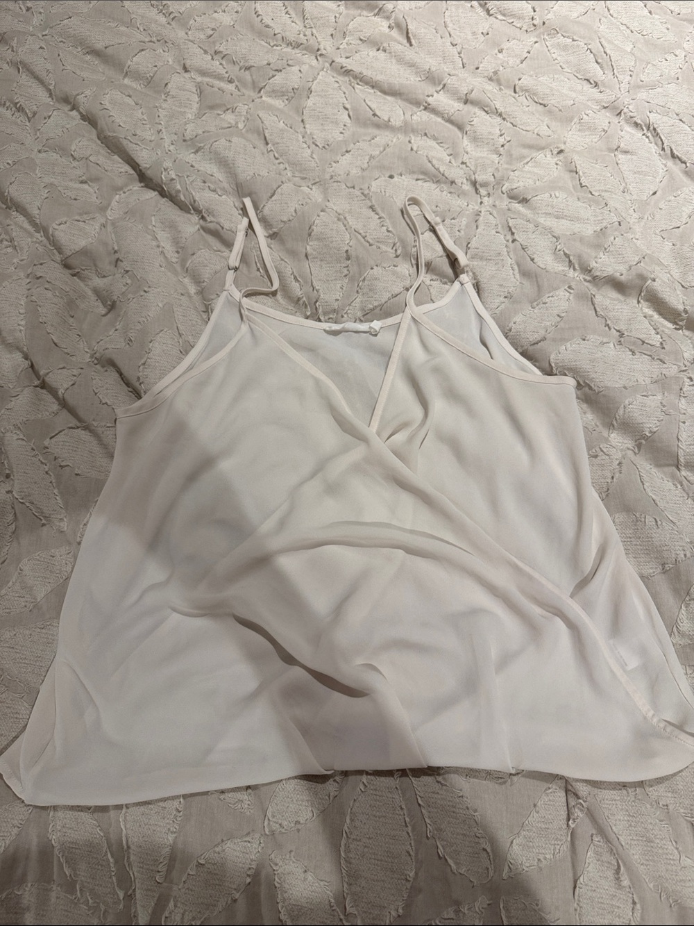 Lightweight Cream Cami Tank with Adjustable Straps